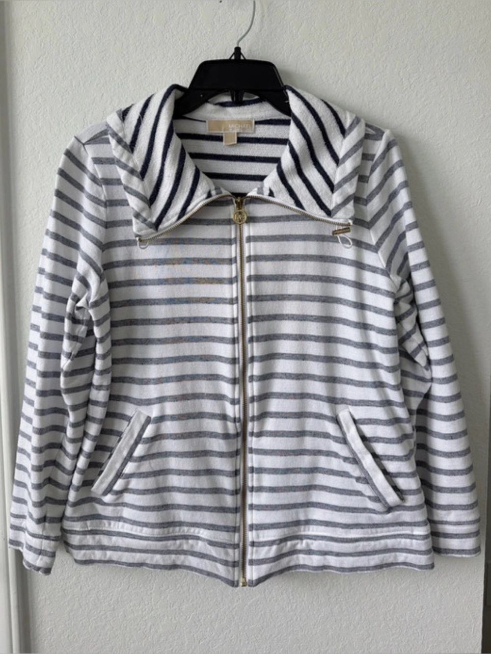 Striped Zip-Front Women’s Jacket